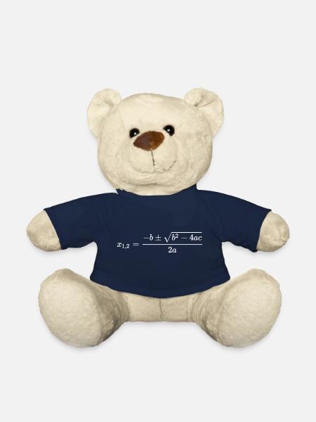 Formula ABC - Equazione matematica formula PQ - Orsetto - blu navy