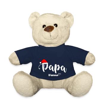 Papa d'amour - Nounours - bleu marine - Devant