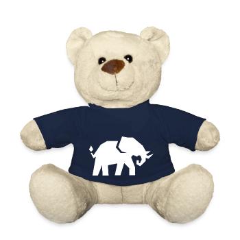 Éléphant - Nounours - bleu marine - Devant