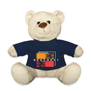 Whats up Beaches? - Teddy Bear - french navy - Front
