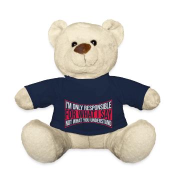 ce que je dis citation - Nounours - bleu marine - Devant