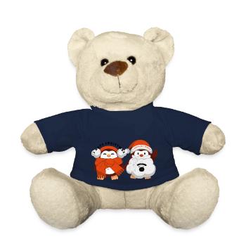 Weihnachts Pinguin - Pinguin Fan - Teddy - French Navy - Vorne
