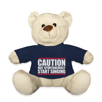 may spontaneously start singing - Teddy Bear - french navy - Front