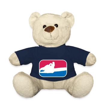 Kettensäge Gärtner Förster Horror lustige Geschenk - Teddy - French Navy - Vorne