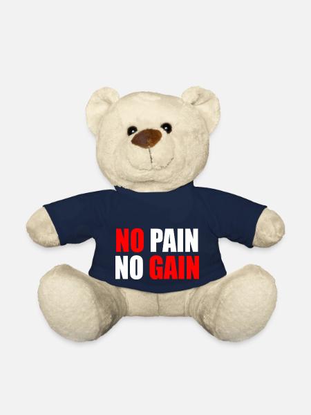 No pain no gain - Teddy Bear - french navy