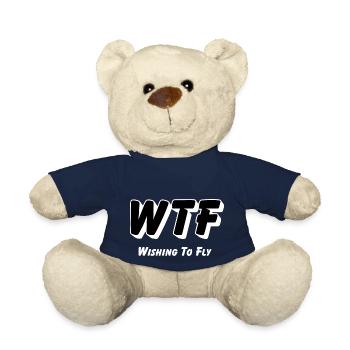WTF - Souhaitant voler - Nounours - bleu marine - Devant