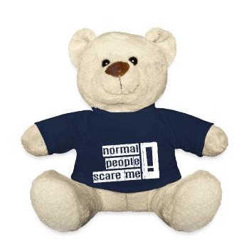 Normal People Scare Me - Psych Design - Teddy Bear - french navy - Front