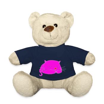 schlafende Katze - Teddy - French Navy - Vorne