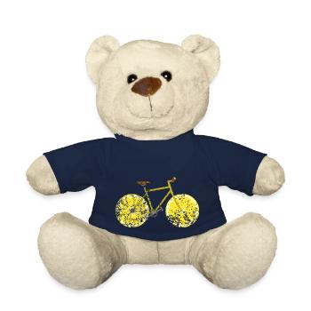 Fahrrad Obst Frucht Retro Vintage Grunge - Teddy - French Navy - Vorne