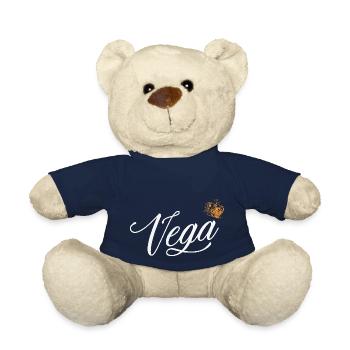 Vega Name für Frauen Kinder Kleinkinder - Vega Nachname - Teddy - French Navy - Vorne
