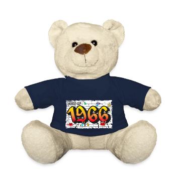 Retro Rebel 1966 Graffiti – 59 Years of Urban - Teddy Bear - french navy - Front