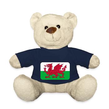 WALES FLAG round corner 400 dpi - Teddy - French Navy - Vorne