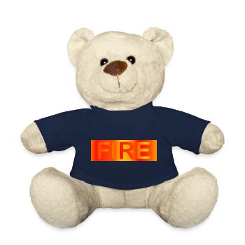 Fire / fire - Teddy Bear - french navy - Front