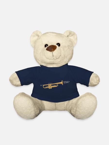 La trompette qui fait pouet - Nounours - bleu marine