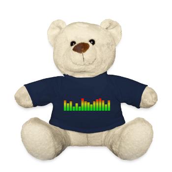 Égaliseur et visualiseur de musique - Nounours - bleu marine - Devant