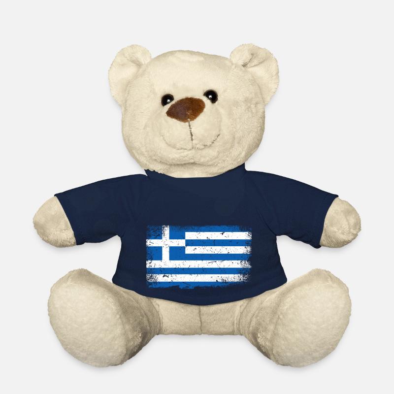 Drapeau de la grèce - Nounours - bleu marine