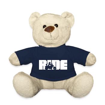 Ride Chopper Bikerin Custombike Motorradfahrerin - Teddy - French Navy - Vorne