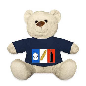 drapeau francais - Nounours - bleu marine - Devant