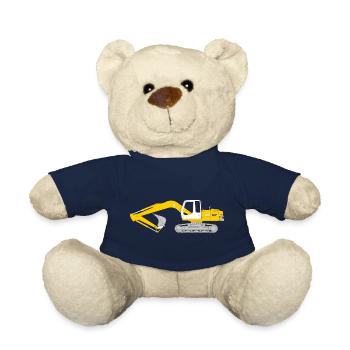 crawler excavator - Teddy Bear - french navy - Front