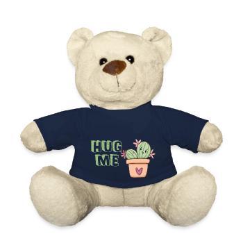 Hug me cactus hug cute - Teddy Bear - french navy - Front