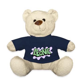 Grafitti Nom Leonie - Nounours - bleu marine - Devant