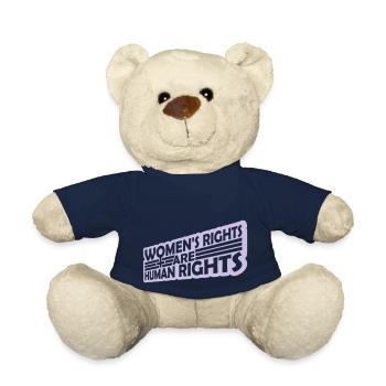 womens rights feminist quote - Teddy Bear - french navy - Front