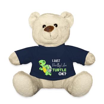 Je viens vraiment tortue de vie ok? - Nounours - bleu marine - Devant