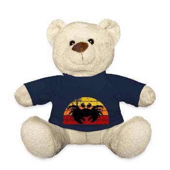 Crap retro sunset design - Teddy Bear - french navy - Front