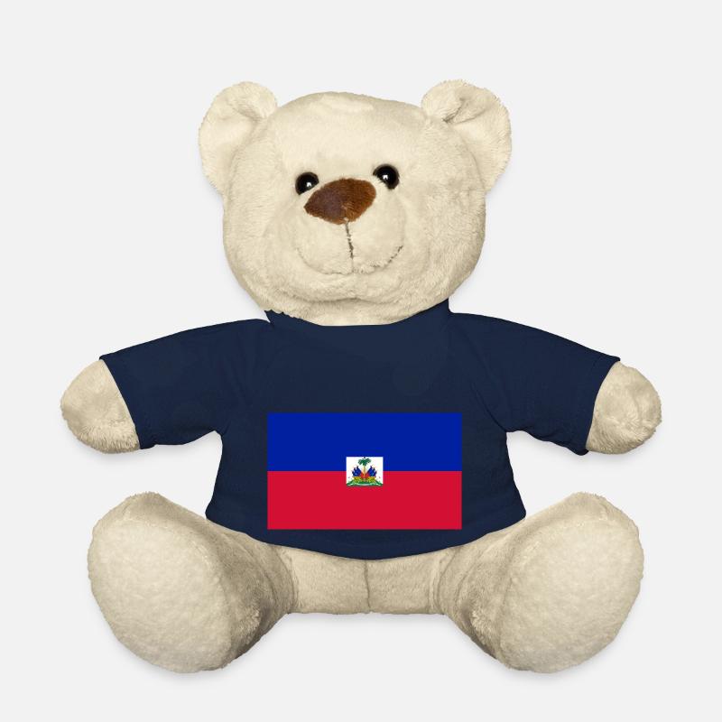 Drapeau Haïti - Nounours - bleu marine