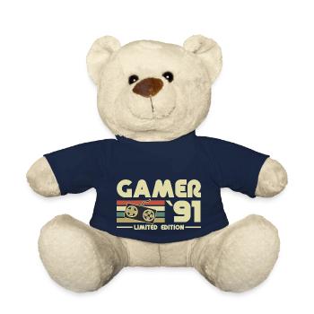 Gamer 91 - Teddy Bear - french navy - Front