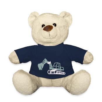 excavatrice - Nounours - bleu marine - Devant