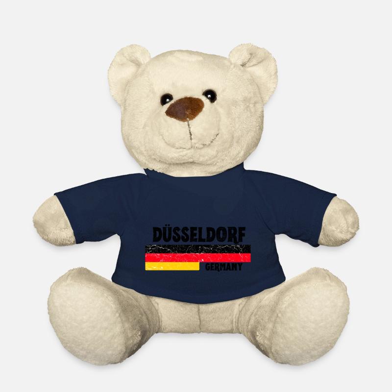 Düsseldorf Deutschland Flagge - Teddy - French Navy