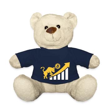 Bitcoin Crypto Next Big Power Bullrun Go Up - Teddy - French Navy - Vorne