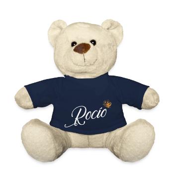 Rocio Nom personnalisé pour femmes enfants bambins - Rocio - Nounours - bleu marine - Devant