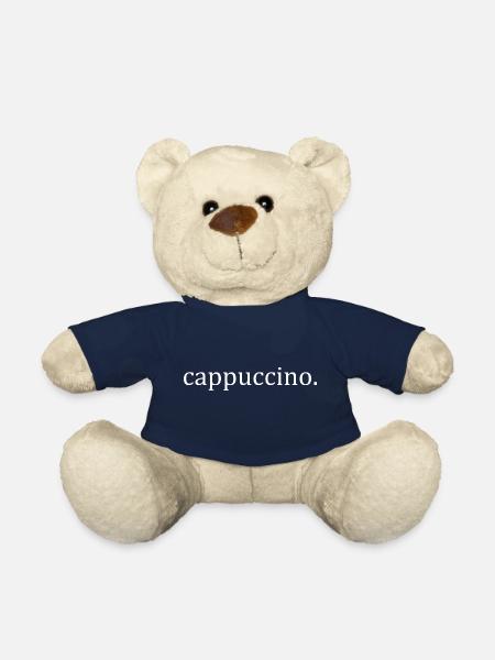 Cappuccino T-shirt - cappuccino. - Teddy Bear - french navy