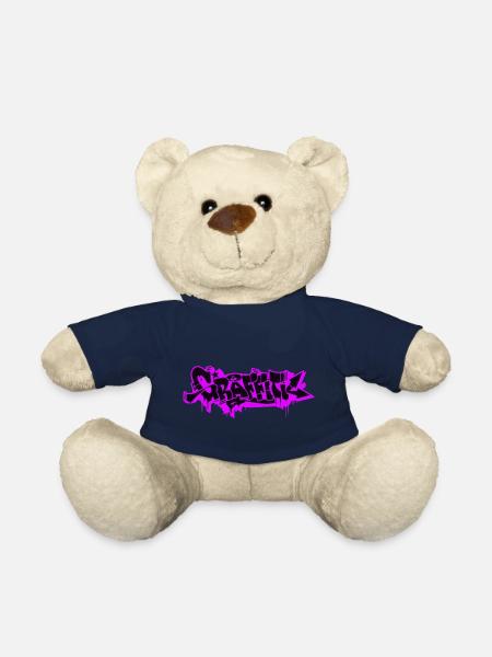 GRAFFITI - Nounours - bleu marine