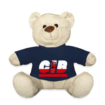 Drapeau de Gibraltar Drapeau GIB - Nounours - bleu marine - Devant