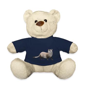 3D weasel - Teddy Bear - french navy - Front