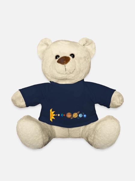Système solaire - Nounours - bleu marine