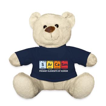 Sarcasmes Elements of Humor Chimie Chimiste Renard - Nounours - bleu marine - Devant
