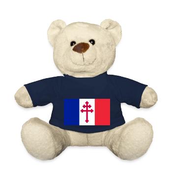 croix de Lorraine - Nounours - bleu marine - Devant