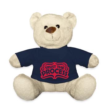 trust the process Quote - Teddy Bear - french navy - Front