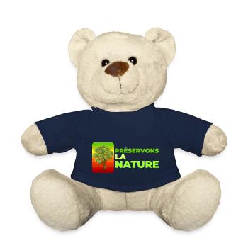Préservons la nature - Nounours - bleu marine - Devant