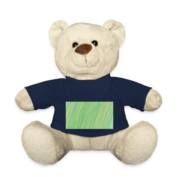 Dégradé Vert Jaune Orange abstrait - Nounours - bleu marine - Devant