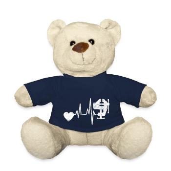 Schreiner Tischler Hobel Handwerker Schreinerei - Teddy - French Navy - Vorne