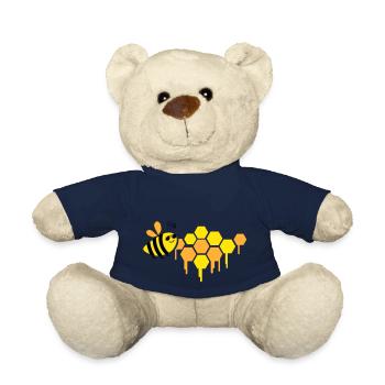 honeycomb bee - Teddy Bear - french navy - Front
