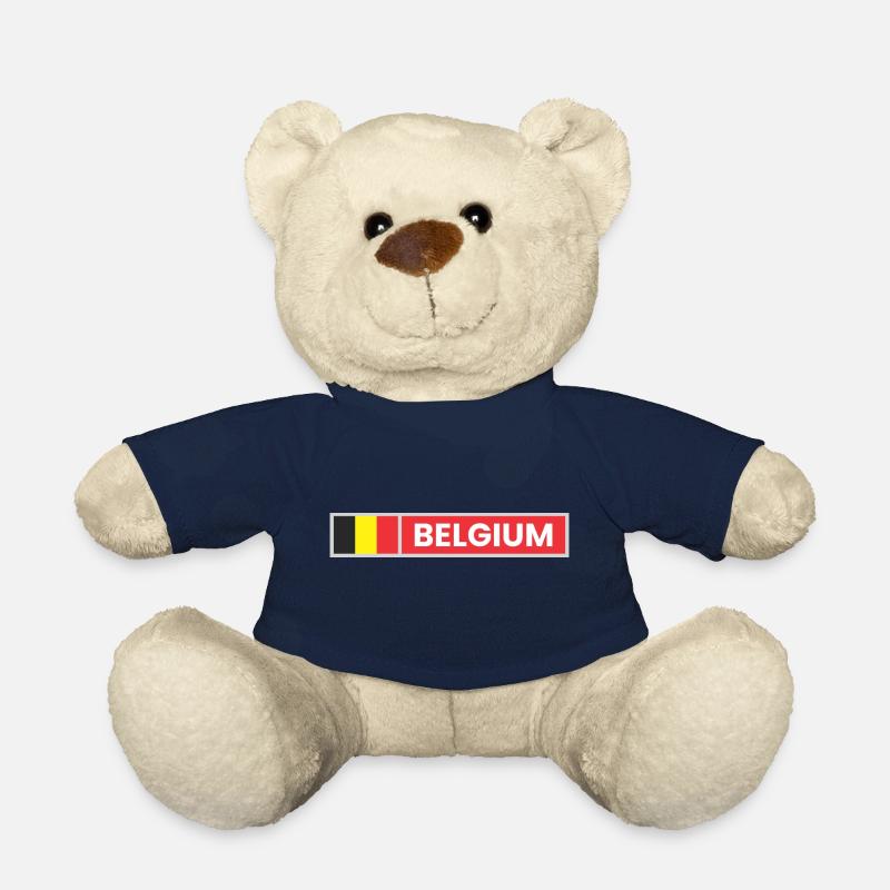 Drapeau de la Belgique - Nounours - bleu marine