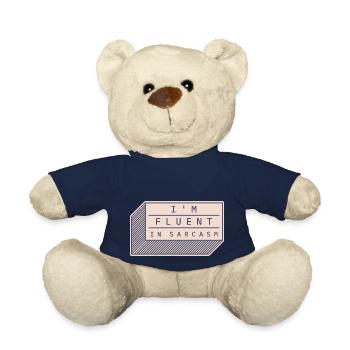 I'm fluent in sarcasm - Teddy Bear - french navy - Front