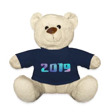 Geburtstagsgeschenk 2019 Jahrgang 2019 Retro 2019 - Teddy - French Navy - Vorne