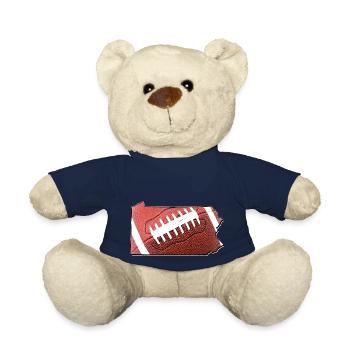 Football in the Pennsylvania State Map - Teddy Bear - french navy - Front